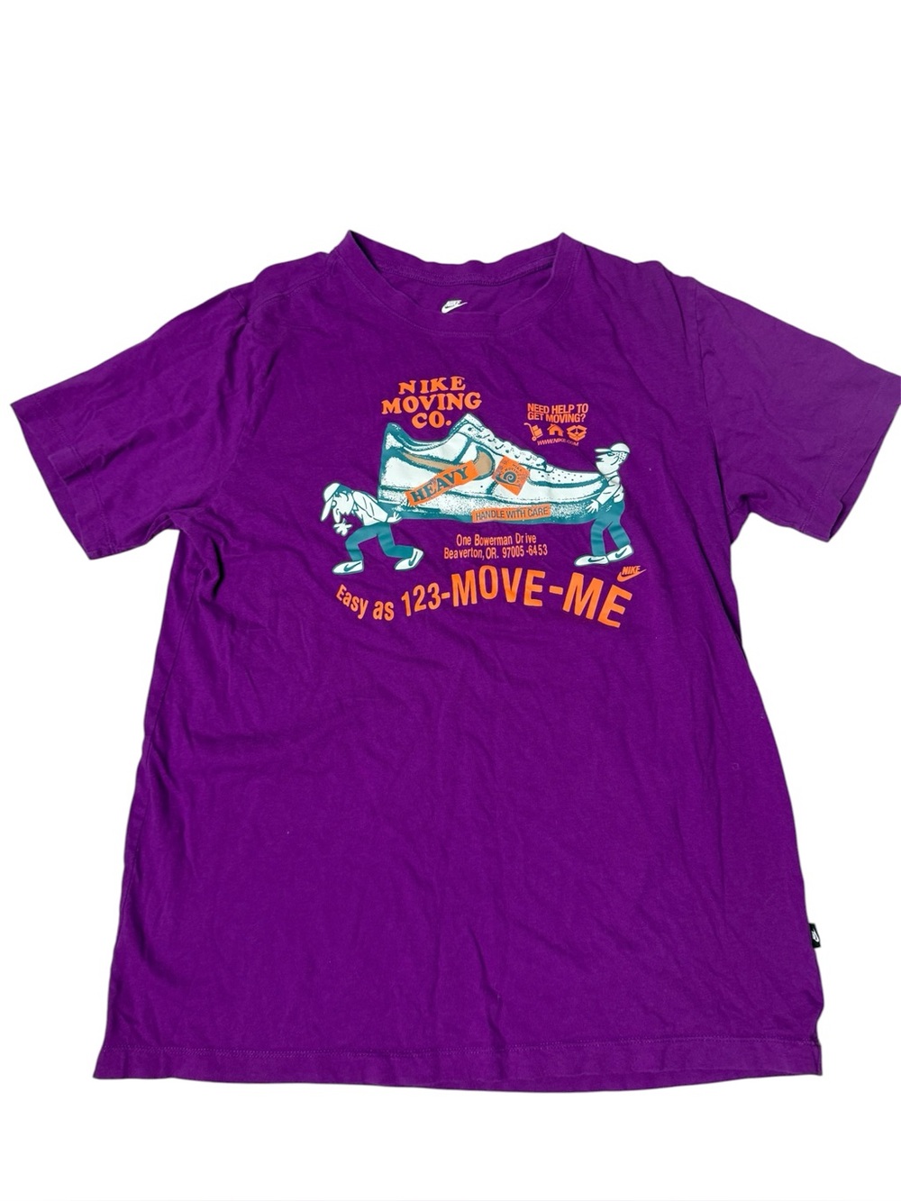 The Nike Tee Moving Day graphic tee shirt